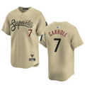 Leonaf A.Diamondbacks #7 Corbin Carroll Player Gold Home Limited Personalized Stitched Jerseys