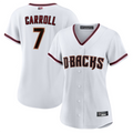 Leonaf A.Diamondbacks #7 Corbin Carroll Player White Home Replica Personalized Stitched Jerseys