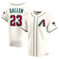 Leonaf A.Diamondbacks #23 Zac Gallen Player Cream Game Limited Stitched Jerseys