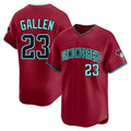 Leonaf A.Diamondbacks #23 Zac Gallen Player Red Blue reserve Replica Game Stitched Jerseys