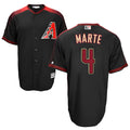Leonaf A.Diamondbacks #4 Ketel Marte Player Black Big & Tall Replica Limited Stitched Jerseys