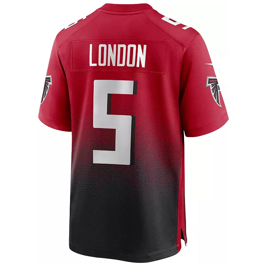 Leonaf A.Falcons #5 Drake London Player Red Home Game Stitched Jerseys