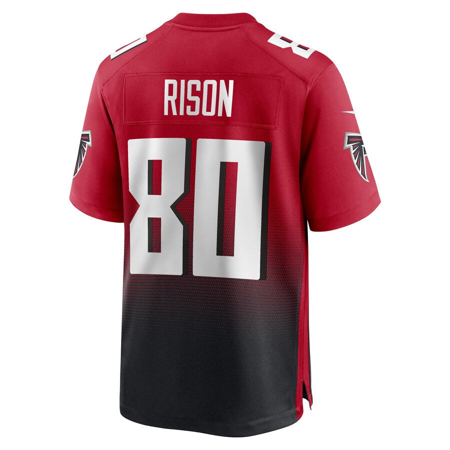 Leonaf A.Falcons #80 Andre Rison Player Red Home Game Stitched Jerseys