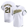 Leonaf Athletics #21 Tyler Soderstrom Player White Limited Home Stitched Jersey