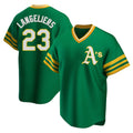 Leonaf Athletics #23 Shea Langeliers Player Green Replica Cooperstown Collection T shirt Stitched Jerseys