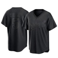 Leonaf Athletics #5 Jacob Wilson Black Replica Pitch Fashion T shirt Stitched Jersey