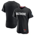 Leonaf B.Orioles Black City Connect Limited Elite Home Blank Player Stitched Jerseys