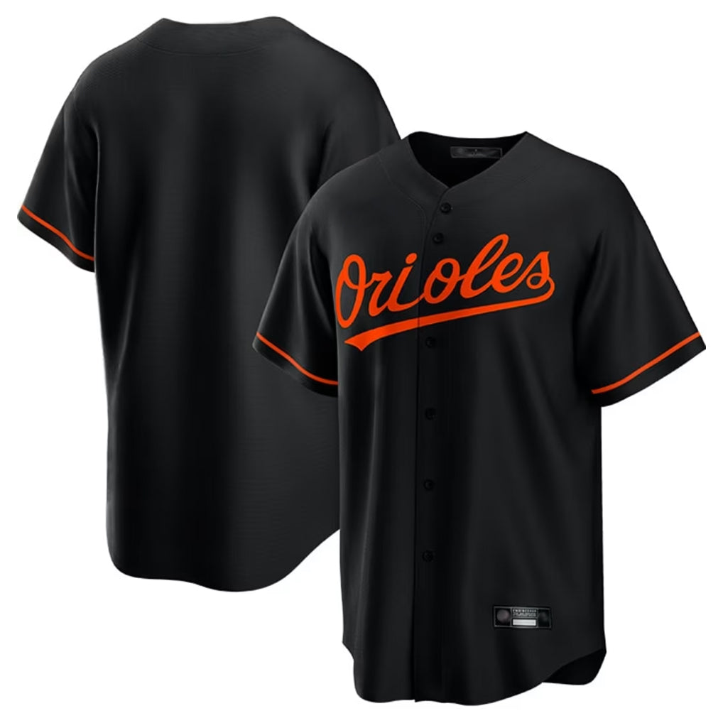 Leonaf B.Orioles Black Home Game Blank Player Stitched Jerseys
