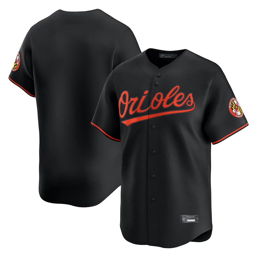 Leonaf B.Orioles Black Limited Home Game Blank Player Stitched Jerseys