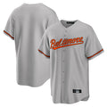 Leonaf B.Orioles Gray Home Game Blank Player Stitched Jerseys