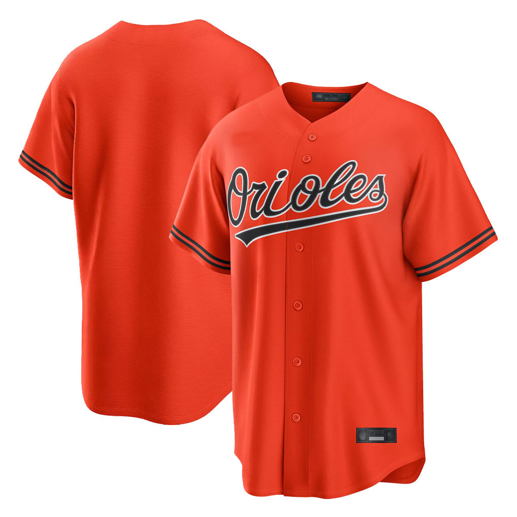 Leonaf B.Orioles Orange Home Game Blank Player Stitched Jerseys