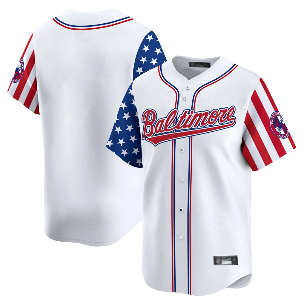 Leonaf B.Orioles White Independence Day Vapor Premier Limited Home Game Blank Player Stitched Jerseys