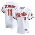 Leonaf B.Orioles #11 Jordan Westburg Player White Limited Home Game Stitched Jerseys