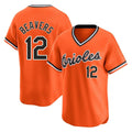 Leonaf B.Orioles #12 Dylan Beavers Player Orange T-shirt Limited Home Game Stitched Jerseys