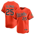 Leonaf B.Orioles #25 Pete Alonso Player Orange Limited Home Game Stitched Jerseys
