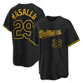 Leonaf B.Orioles #29 Samuel Basallo Player Black Snake Skin City Home Game Stitched Jerseys