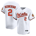 Leonaf B.Orioles #2 Gunnar Henderson Player White Limited Home Game Stitched Jerseys