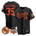 Leonaf B.Orioles #35 Adley Rutschman Black 30th Anniversary of 2131 Home Game Stitched Jerseys