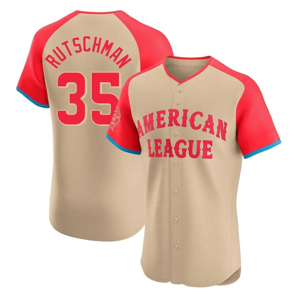 Leonaf B.Orioles #35 Adley Rutschman Cream American League All-Star Limited Elite Home Game Stitched Jerseys