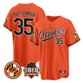 Leonaf B.Orioles #35 Adley Rutschman Orange 30th Anniversary of 2131 Home Game Stitched Jerseys