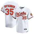 Leonaf B.Orioles #35 Adley Rutschman White Limited Home Game Stitched Jerseys