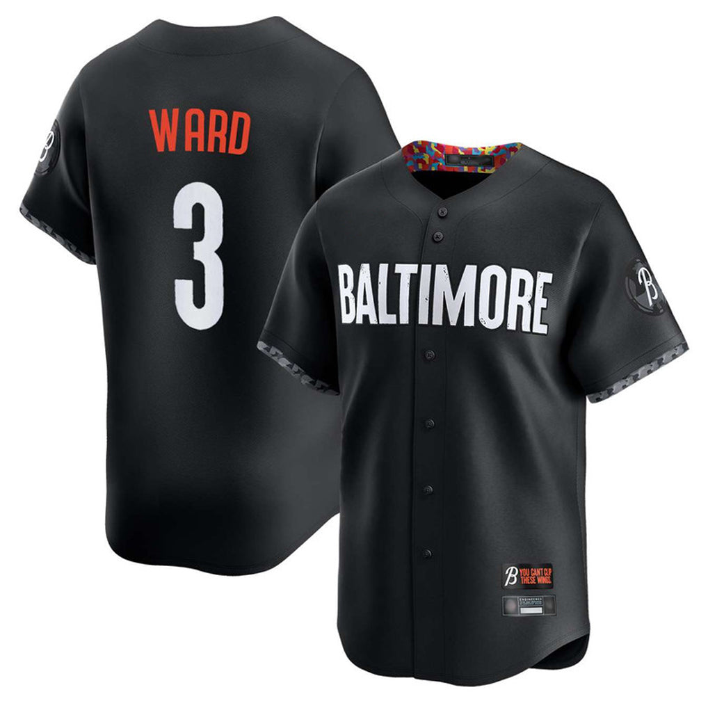 Leonaf B.Orioles #3 Taylor Ward Player Black City Connect Limited Home Game Stitched Jerseys
