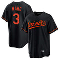 Leonaf B.Orioles #3 Taylor Ward Player Black Home Game Stitched Jerseys