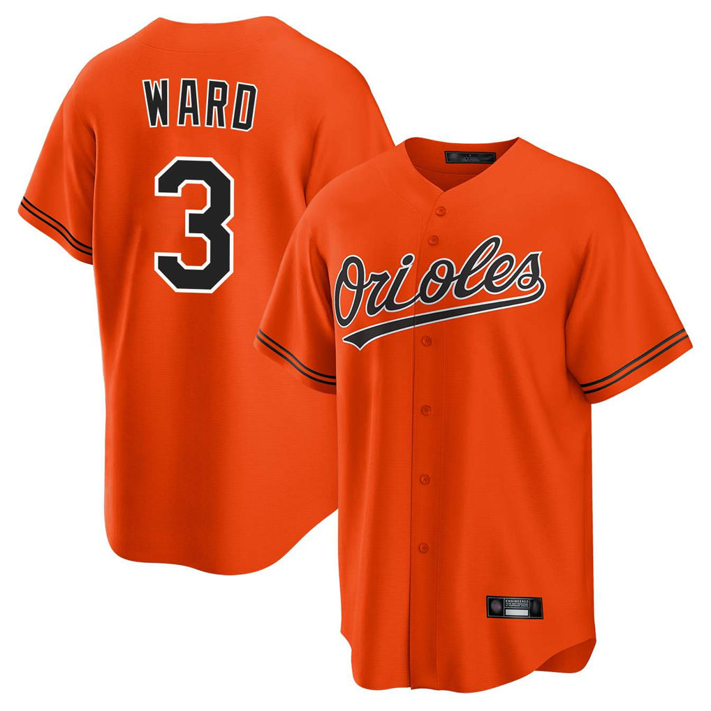 Leonaf B.Orioles #3 Taylor Ward Player Orange Home Game Stitched Jerseys