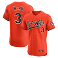 Leonaf B.Orioles #3 Taylor Ward Player Orange Limited Elite Home Game Stitched Jerseys