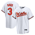 Leonaf B.Orioles #3 Taylor Ward Player White Home Game Stitched Jerseys