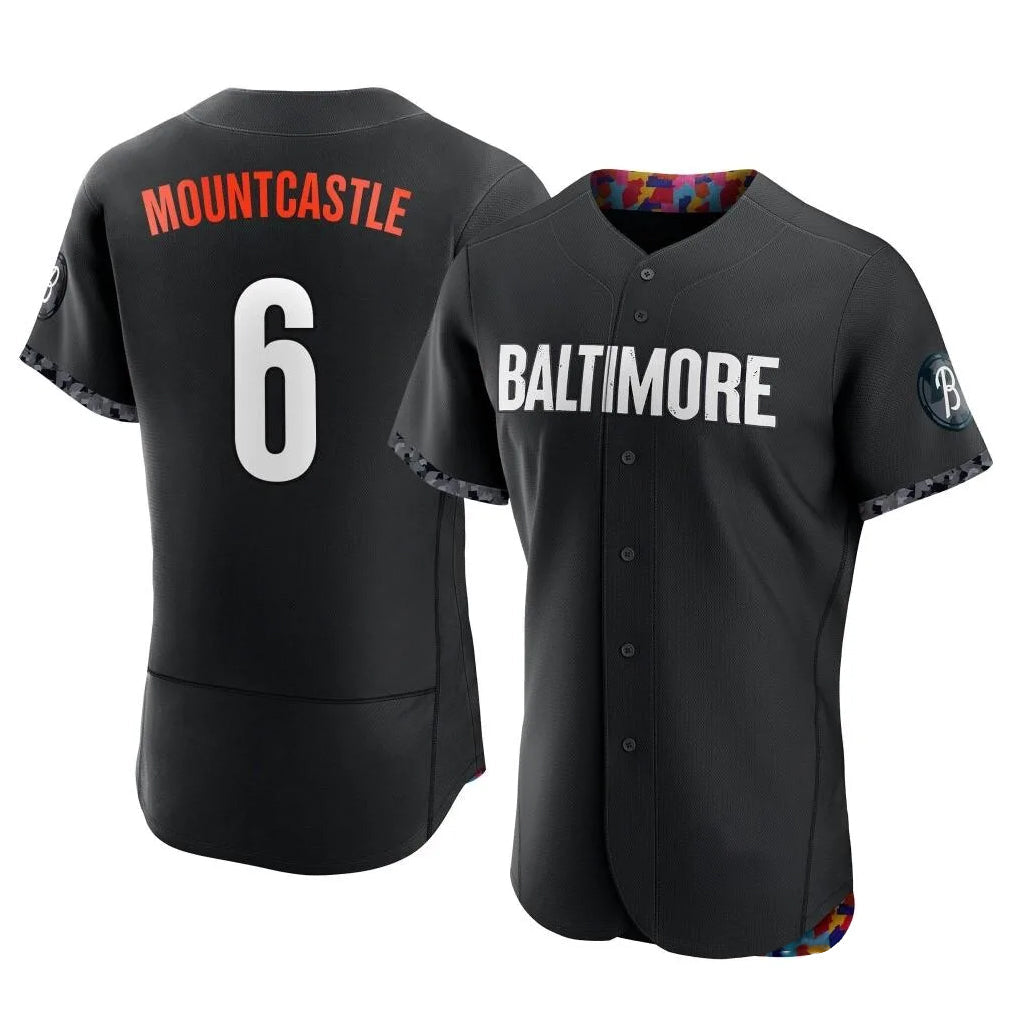Leonaf B.Orioles #6 Ryan Mountcastle Player Black City Connect Limited Elite Home Game Stitched Jerseys