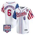 Leonaf B.Orioles #6 Ryan Mountcastle Player White USA 250 Independence Day Vapor Premier Home Game Stitched Jerseys