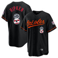 Leonaf B.Orioles #8 Cal Ripken Player Black USA 250 Fourth of July Home Game Stitched Jerseys