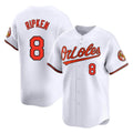 Leonaf B.Orioles #8 Cal Ripken Player White Limited Home Game Stitched Jerseys
