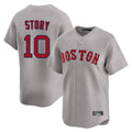 Leonaf B.Red Sox #10 Trevor Story Player Gray Road Limited Home Game Stitched Jerseys