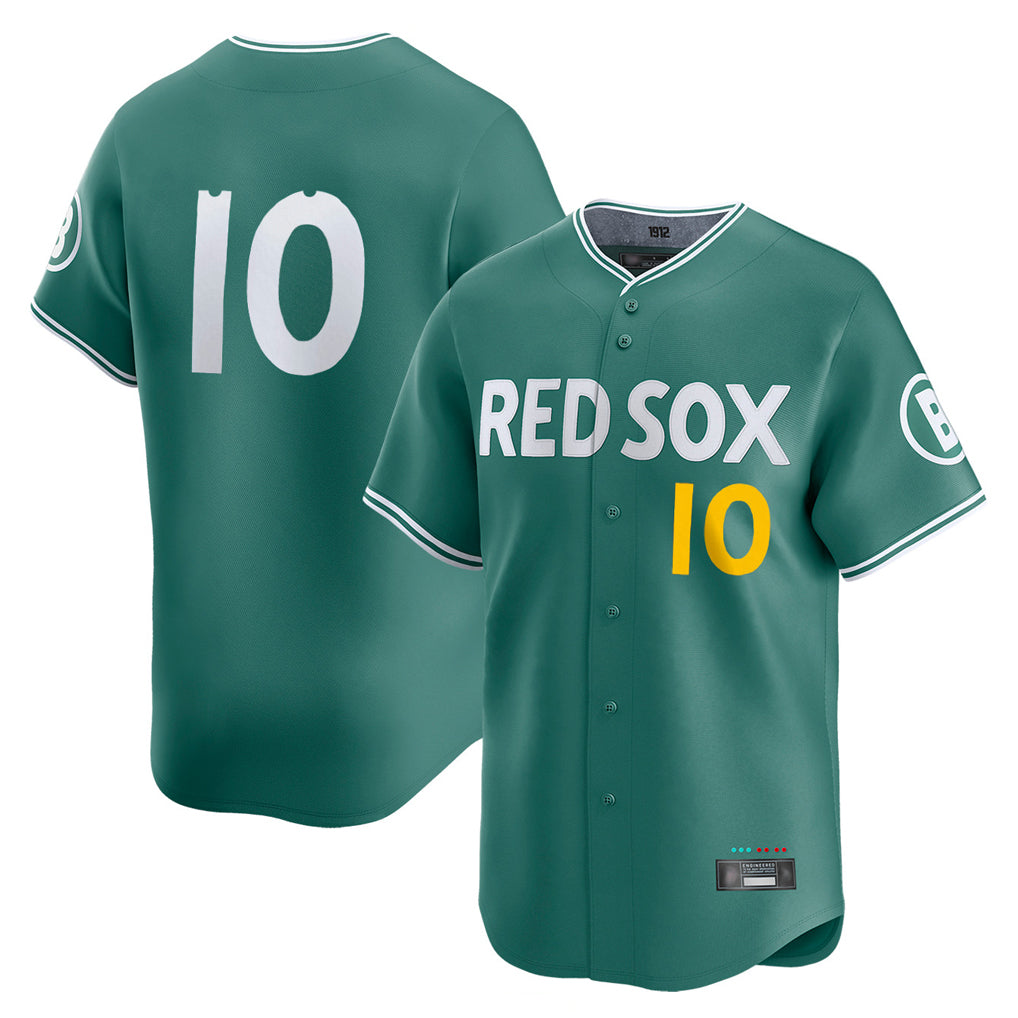 Leonaf B.Red Sox #10 Trevor Story Player Green City Connect Limited Home Game Stitched Jerseys