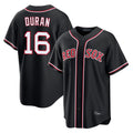 Leonaf B.Red Sox #16 Jarren Duran Player Black Out Home Game Stitched Jerseys