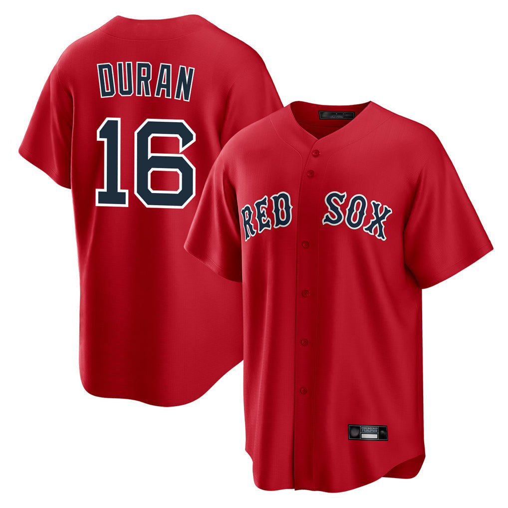 Leonaf B.Red Sox #16 Jarren Duran Player Red Home Game Stitched Jersey