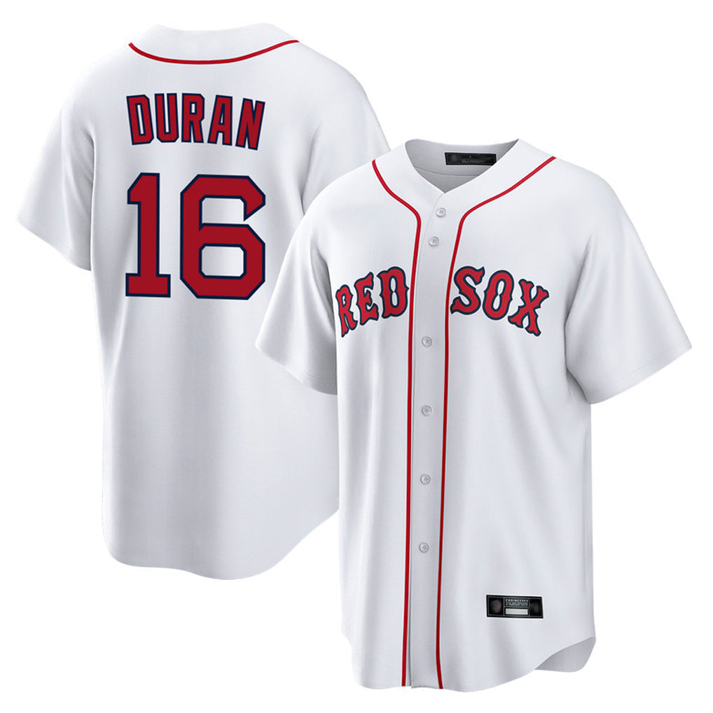 Leonaf B.Red Sox #16 Jarren Duran Player White Home Game Stitched Jersey