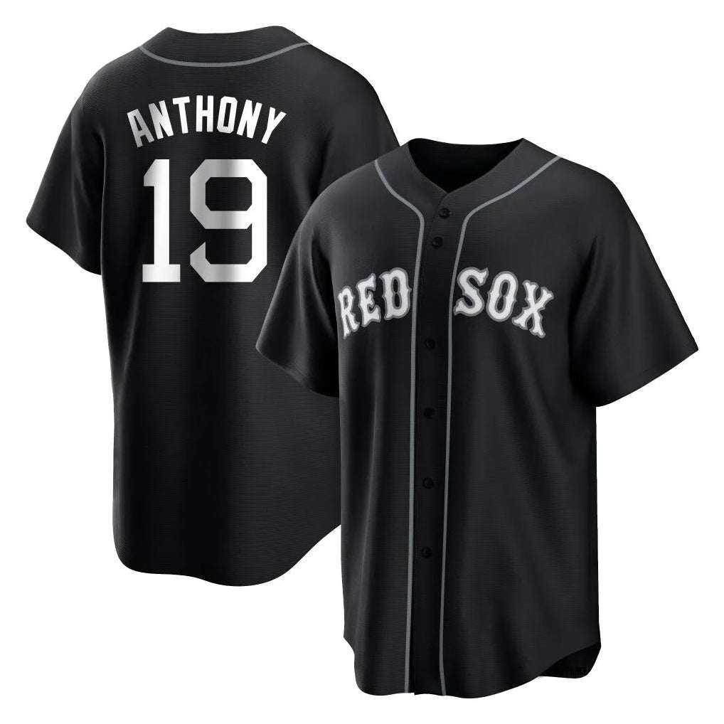 Leonaf B.Red Sox #19 Roman Anthony Player Black Home Game Stitched Jerseys