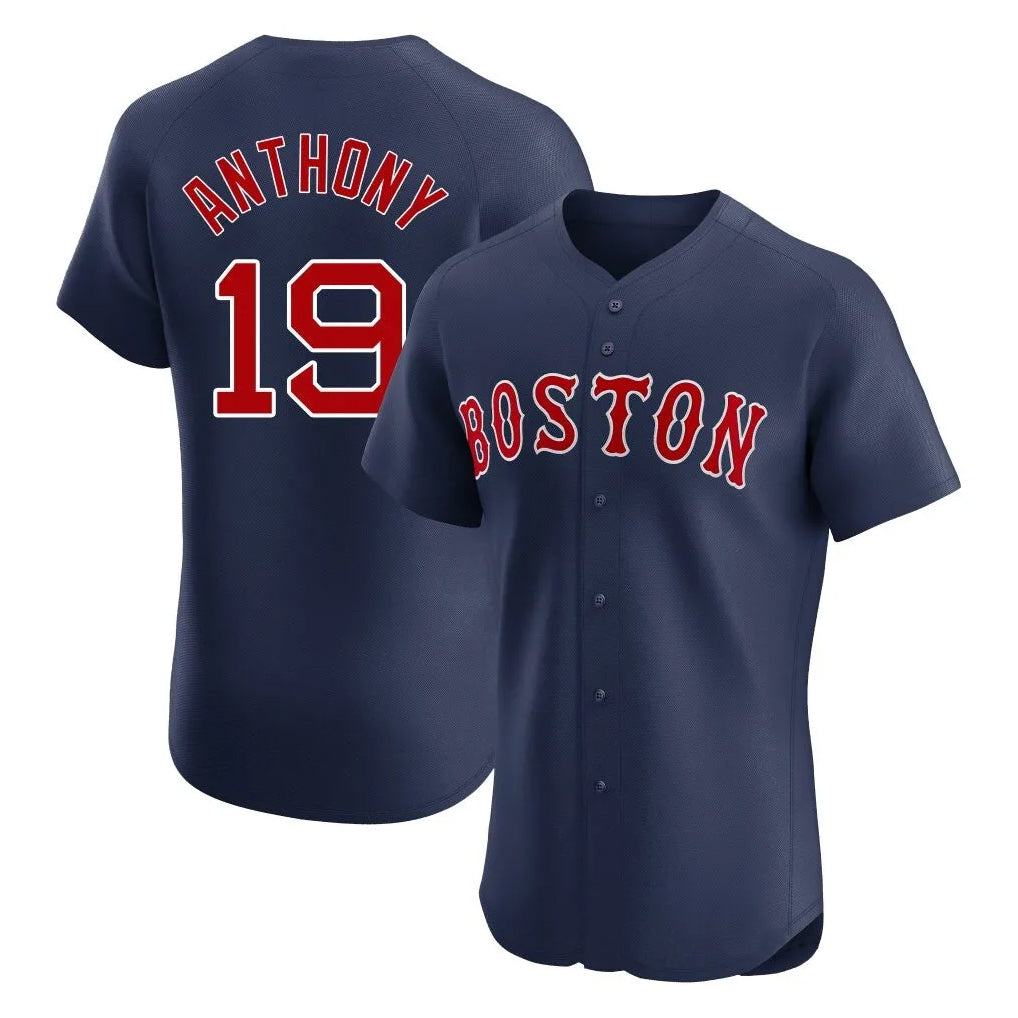 Leonaf B.Red Sox #19 Roman Anthony Player Navy Limited Elite Home Game Stitched Jerseys