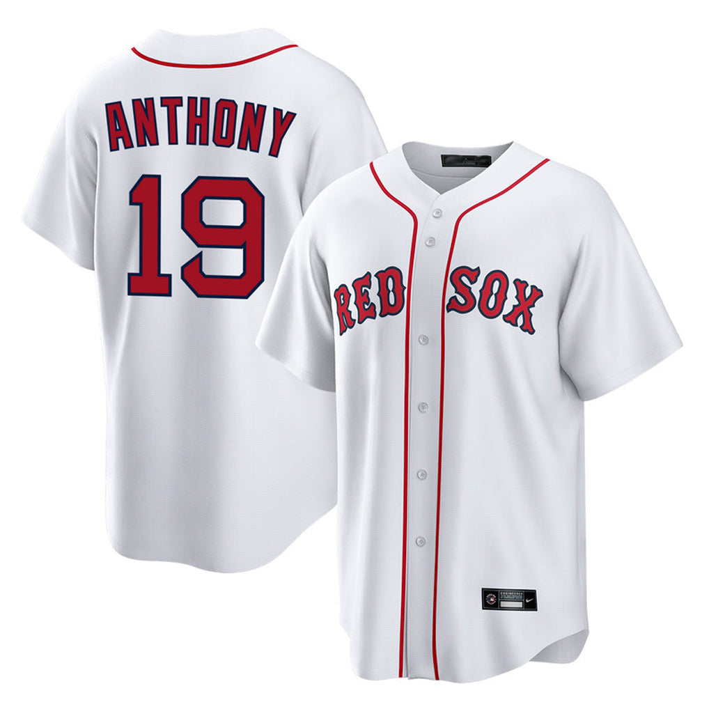 Leonaf B.Red Sox #19 Roman Anthony Player White Home Game Stitched Jerseys