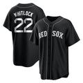 Leonaf B.Red Sox #22 Garrett Whitlock Player Black Home Game Stitched Jerseys