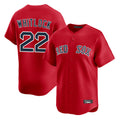 Leonaf B.Red Sox #22 Garrett Whitlock Player Red Limited Home Game Stitched Jerseys