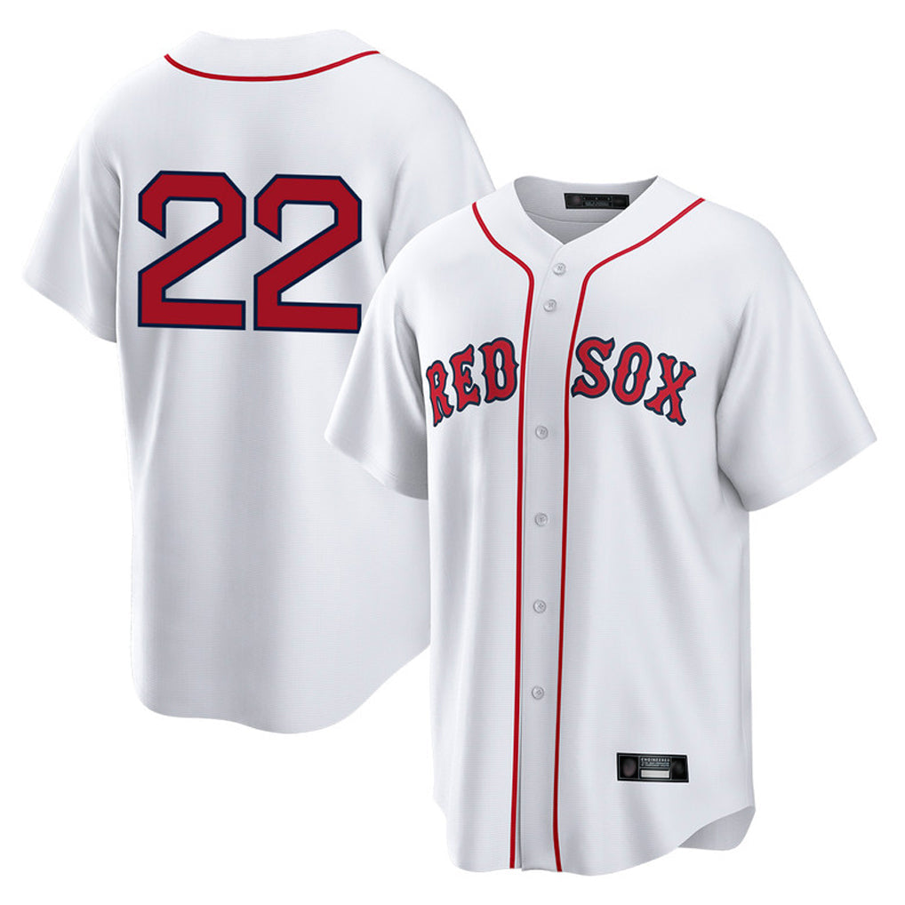 Leonaf B.Red Sox #22 Garrett Whitlock Player White Home Game Stitched Jerseys