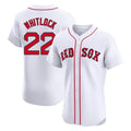 Leonaf B.Red Sox #22 Garrett Whitlock Player White Limited Elite Home Game Stitched Jerseys
