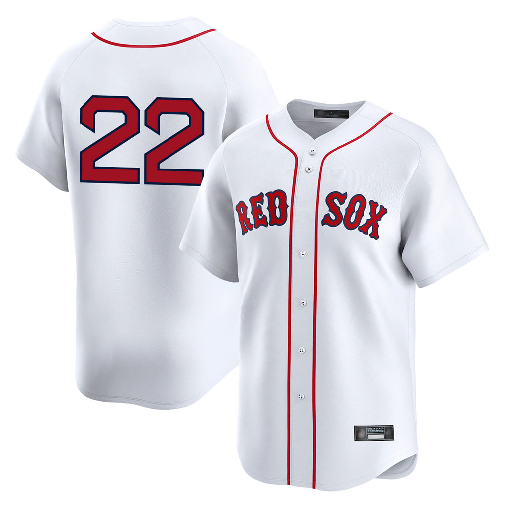 Leonaf B.Red Sox #22 Garrett Whitlock Player White Limited Home Game Stitched Jerseys