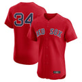 Leonaf B.Red Sox #34 David Ortiz Player Red Limited Elite Home Game Stitched Jerseys