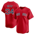Leonaf B.Red Sox #34 David Ortiz Player Red Limited Home Game Stitched Jerseys