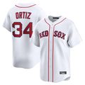 Leonaf B.Red Sox #34 David Ortiz Player White Limited Home Game Stitched Jerseys